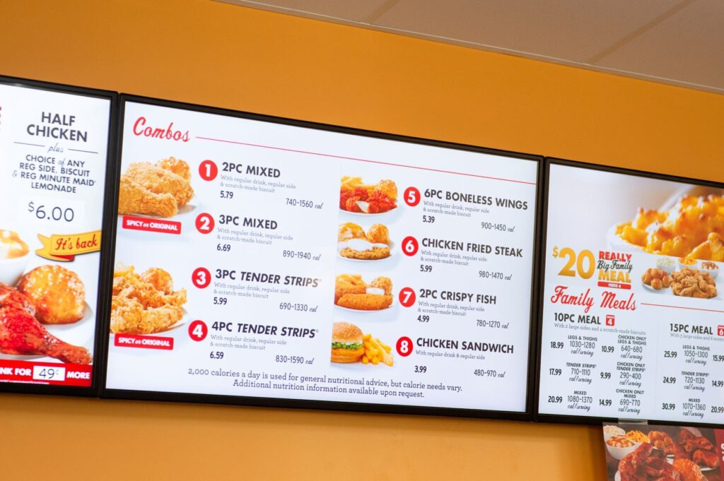 tips successful restaurant menu digital display