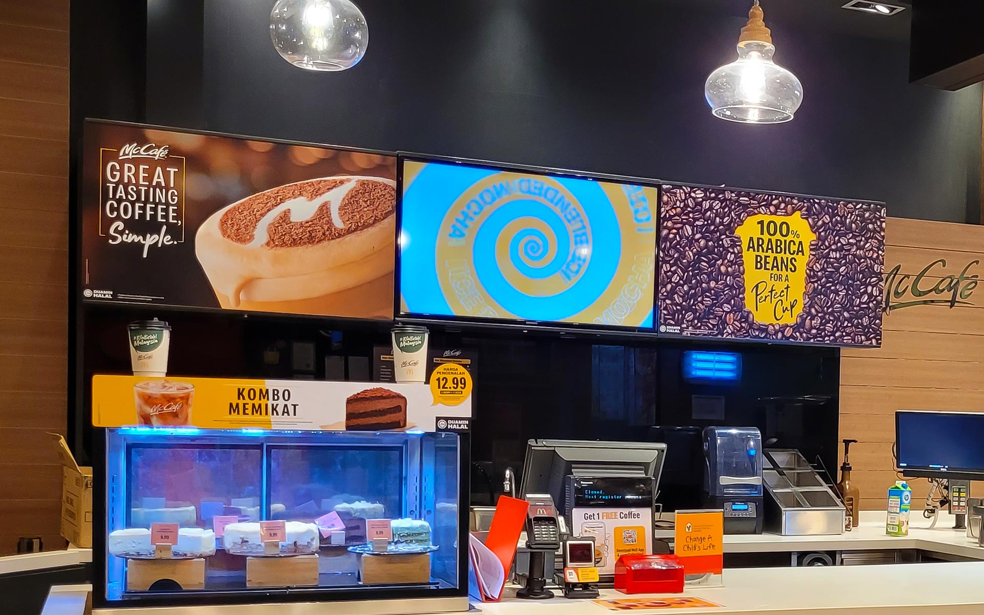 restaurant digital menu display tv