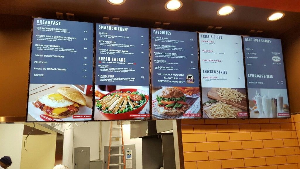 types of restaurant menus usa digital menu board