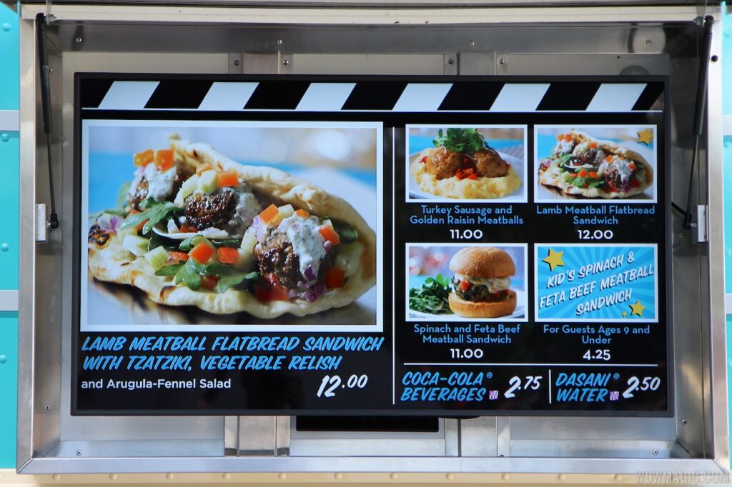 digital menu board for food truck